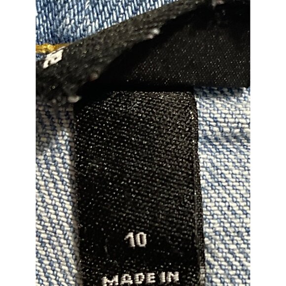 Art Class Girls Denim Shorts Size 10 Light Wash Frayed Hem Casual Summer Wear - Picture 5 of 9